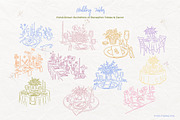 Dopamine Garden Wedding Clipart Pack, a Decorative Illustration by SunnJaneArt (Thumbnail 9 of 20)