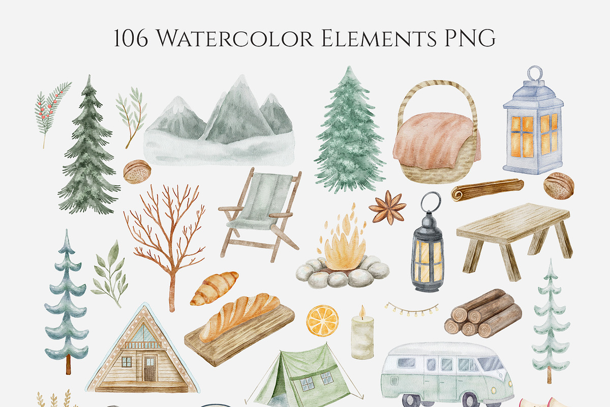 Winter Romantic Picnic, an Object Graphic by Kattypainting (Photo 3 of 11)