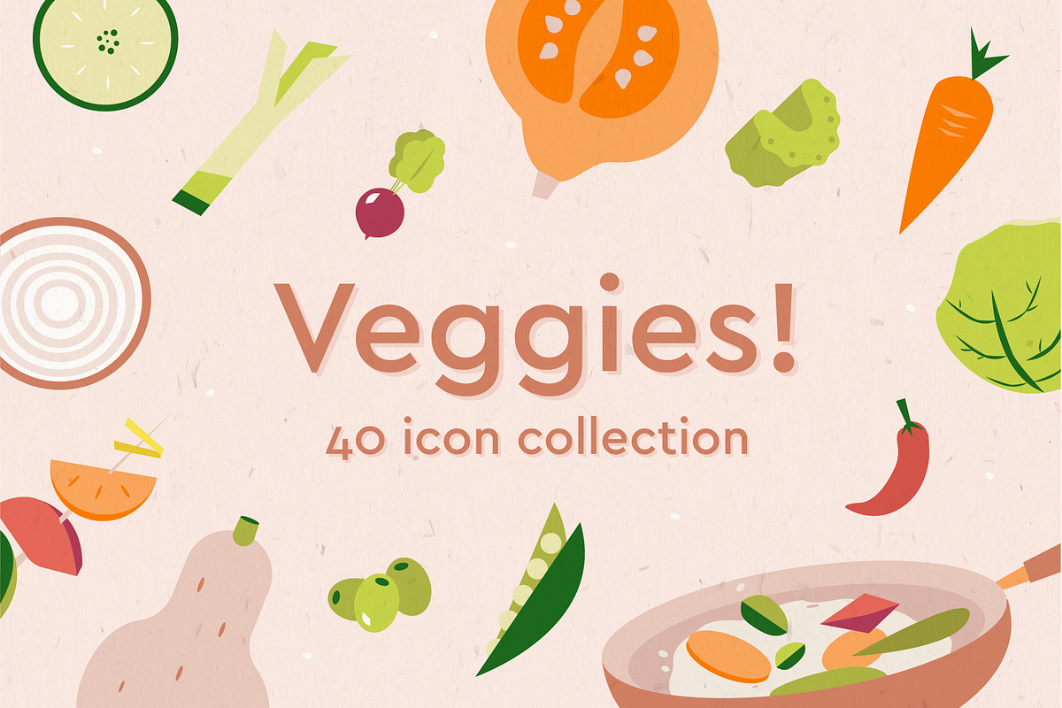 Vegetables icon set, an Icon by Marinastu (Photo 1 of 4)