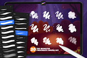 The Monster: Procreate Brushes, a Brush Add-On by Leonard Posavec (Thumbnail 4 of 9)