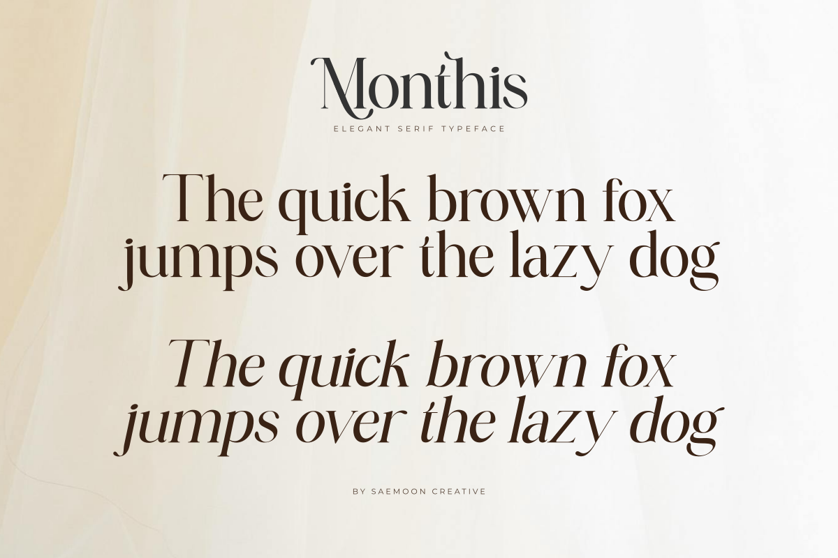 Monthis, a Serif Font by saemoon creative (Photo 8 of 17)