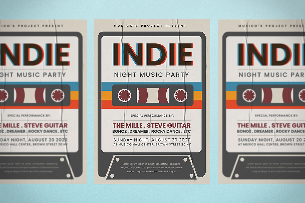 Indie Music Flyer, a Flyer Template by Graphr (Photo 3 of 3)
