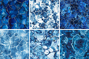 Blue Chemigram Seamless Patterns, a Pattern Graphic by PrintablesByFranklyn (Thumbnail 2 of 4)