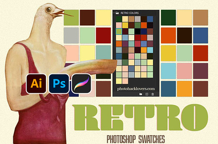 Retro Color Palettes, a Palette Add-On by Photohacklovers