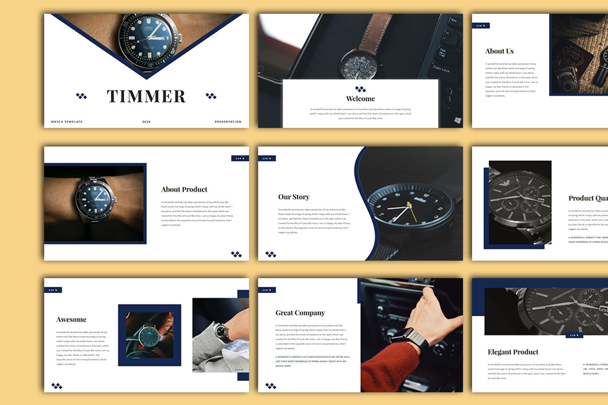 Timmer - Watch Template Google Slide, a Presentation Template by Raseuki
