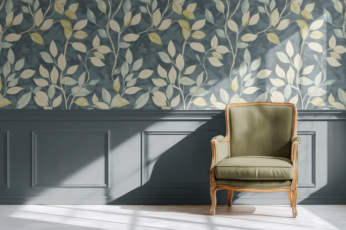 Vintage Wallpaper Paneling Mockup, a Household Mockup by 1001 mockups (Photo 4 of 8)