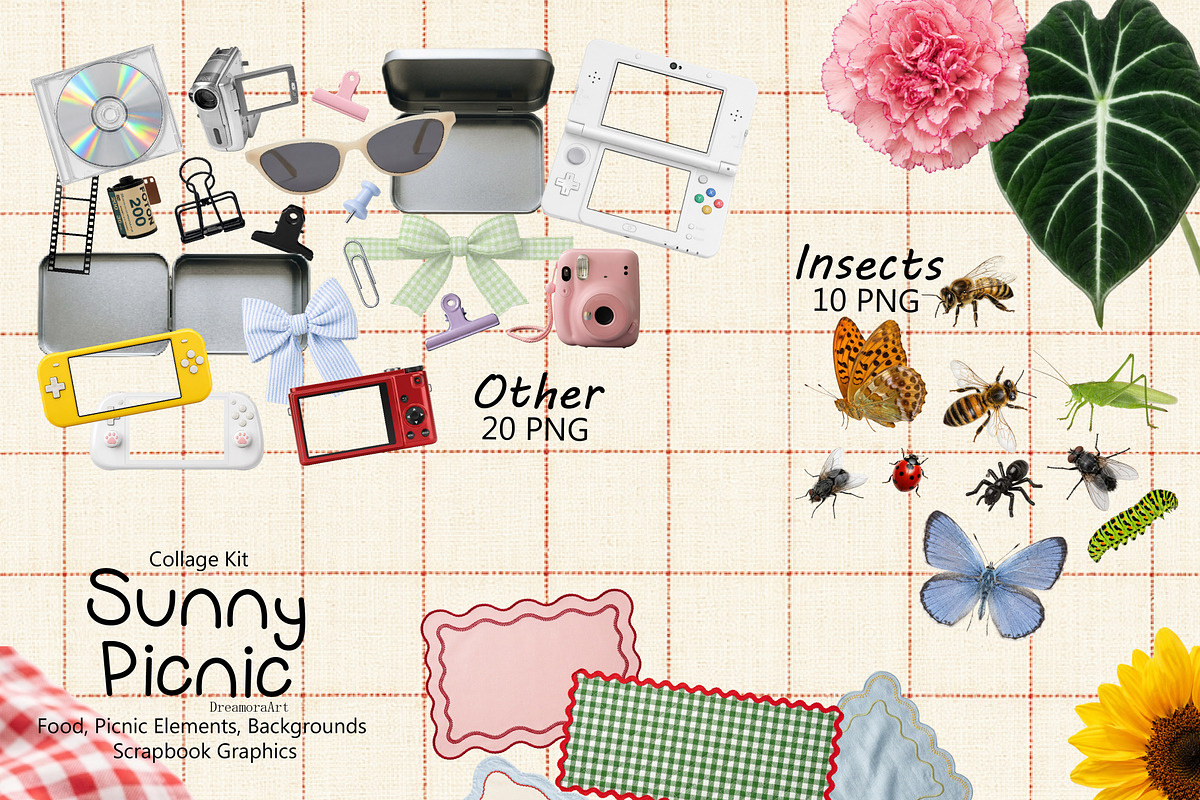Sunny Picnic Graphics Kit, an Object Graphic by DreamoraArt (Photo 4 of 7)
