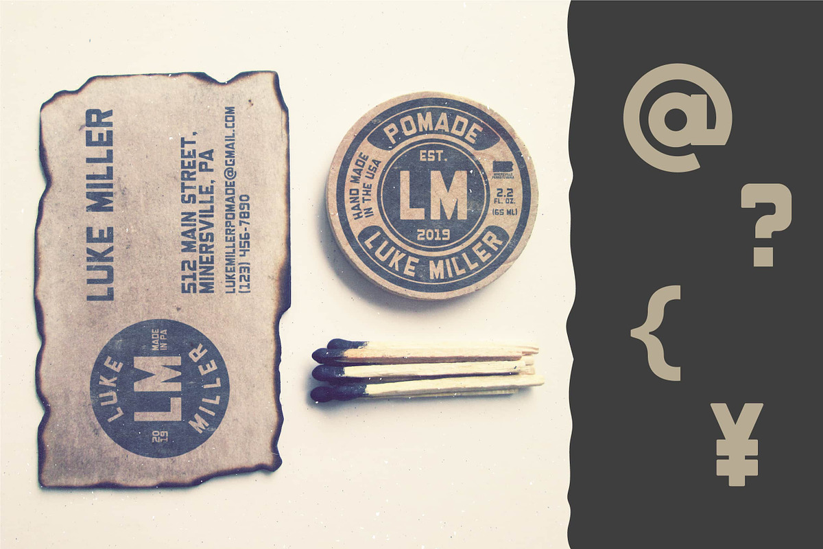 Minersville Font, a Sans Serif Font by JoshWeberDesigns (Photo 8 of 12)