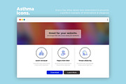 Asthma | 16 Thin Line Icons Set, an Outline Icon by Alex Blogoodf (Thumbnail 8 of 12)