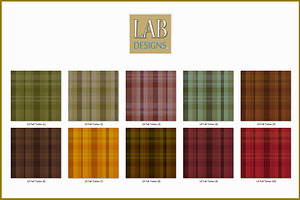 24 Fall Tartan Plaid Fabric Textures