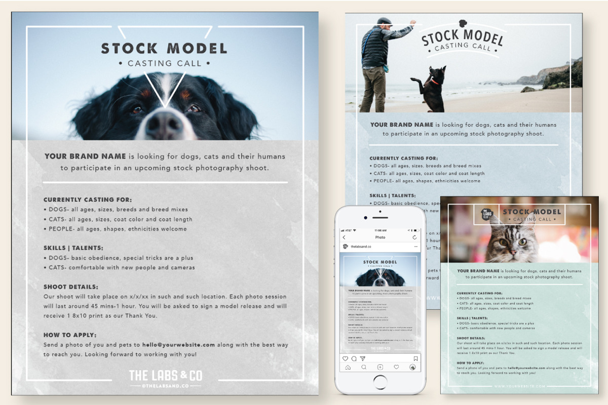 Stock Photography Casting Template, a Templates & Theme by The Labs & Co. (Photo 3 of 4)