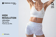Shorts and Tank-Top Mock-Up Set, a Bottom Mockup by Freeman Studio (Thumbnail 5 of 17)