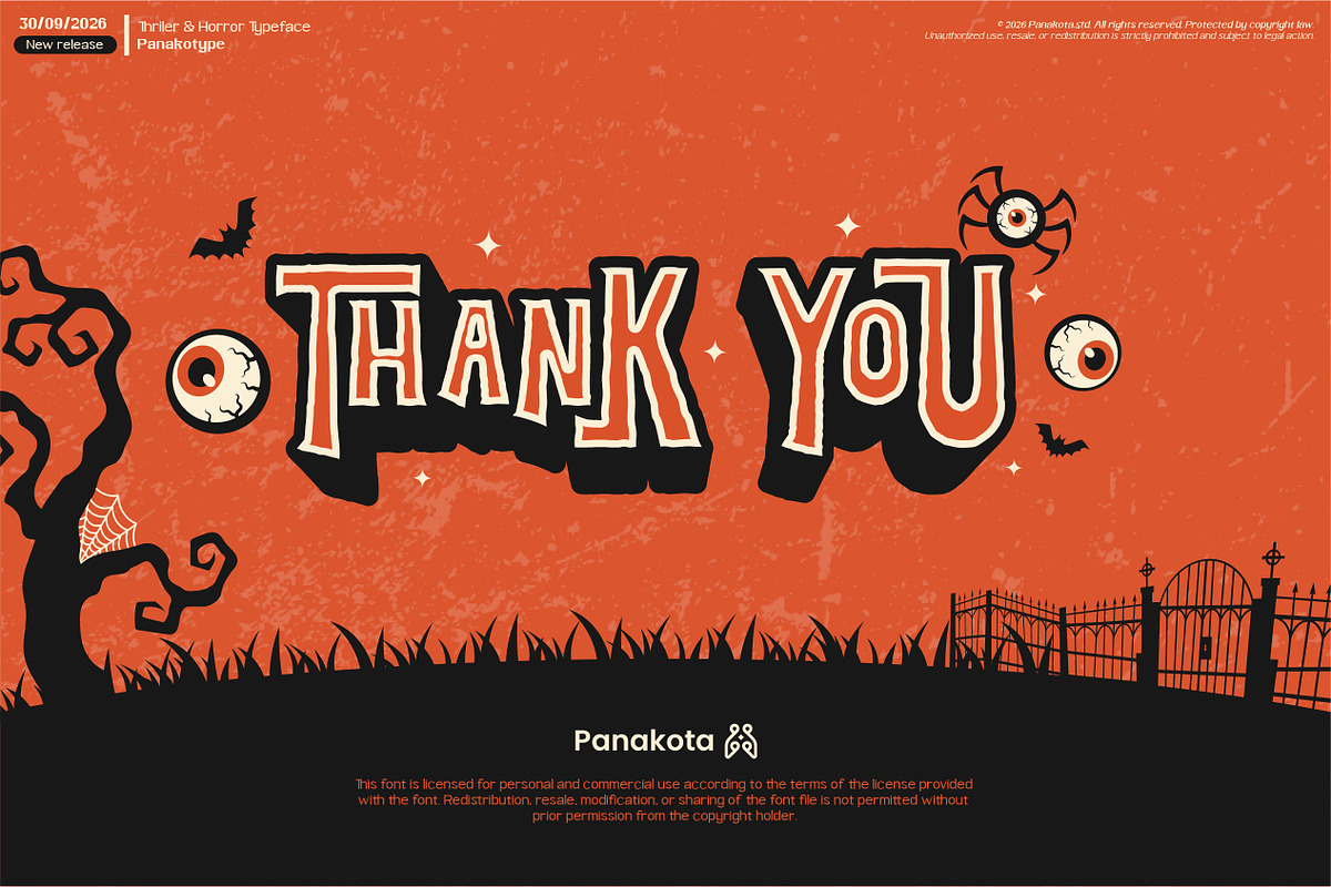 SinisterNight-Halloween Typography, a Blackletter Font by panakota studio (Photo 10 of 10)