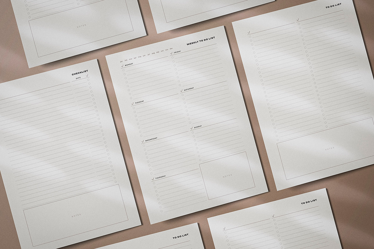Cheklist Template. Printable Planner, a Stationery Template by PickMimi (Photo 4 of 4)