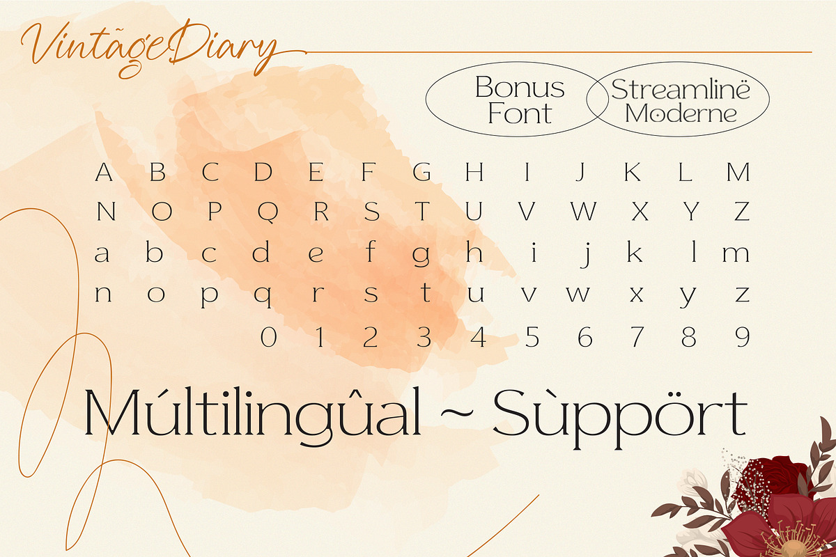 Vintage Diary Script, a Script Font by Cotbada_studio (Photo 7 of 7)