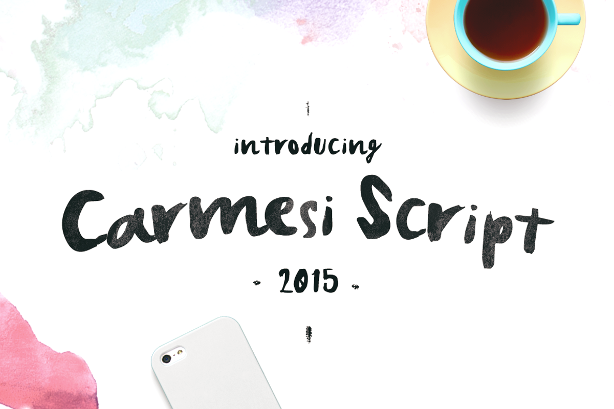 Carmesi Script preview 3