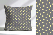 Butter Yellow and Grey Polka Dot, a Pattern Graphic by Sharon Schwalbe (Thumbnail 2 of 6)