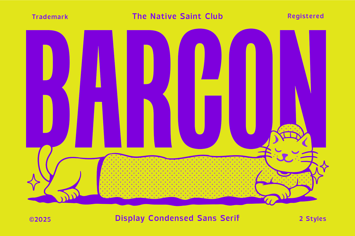 TNSC Barcon - Condensed Sans, a Sans Serif Font by The Native Saint Club (Photo 1 of 16)