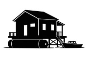 50 Flooded Home Silhouette Bundle, an Illustration by Designs_River (Thumbnail 2 of 51)