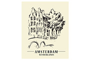 Amsterdam Hand Drawn Sketches, an Illustration by Penndpaper (Thumbnail 4 of 16)