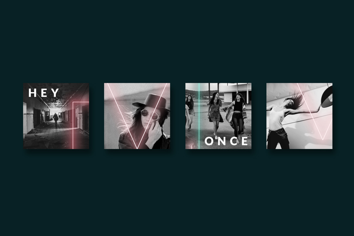 Instagram post templates - Neon 90s, a Social Media Template by CreativeFolks (Photo 5 of 8)