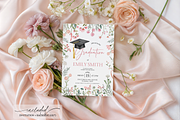 Wildflower Graduation Invitation, a Templates & Theme by VeliusCreativeStudio (Thumbnail 2 of 3)
