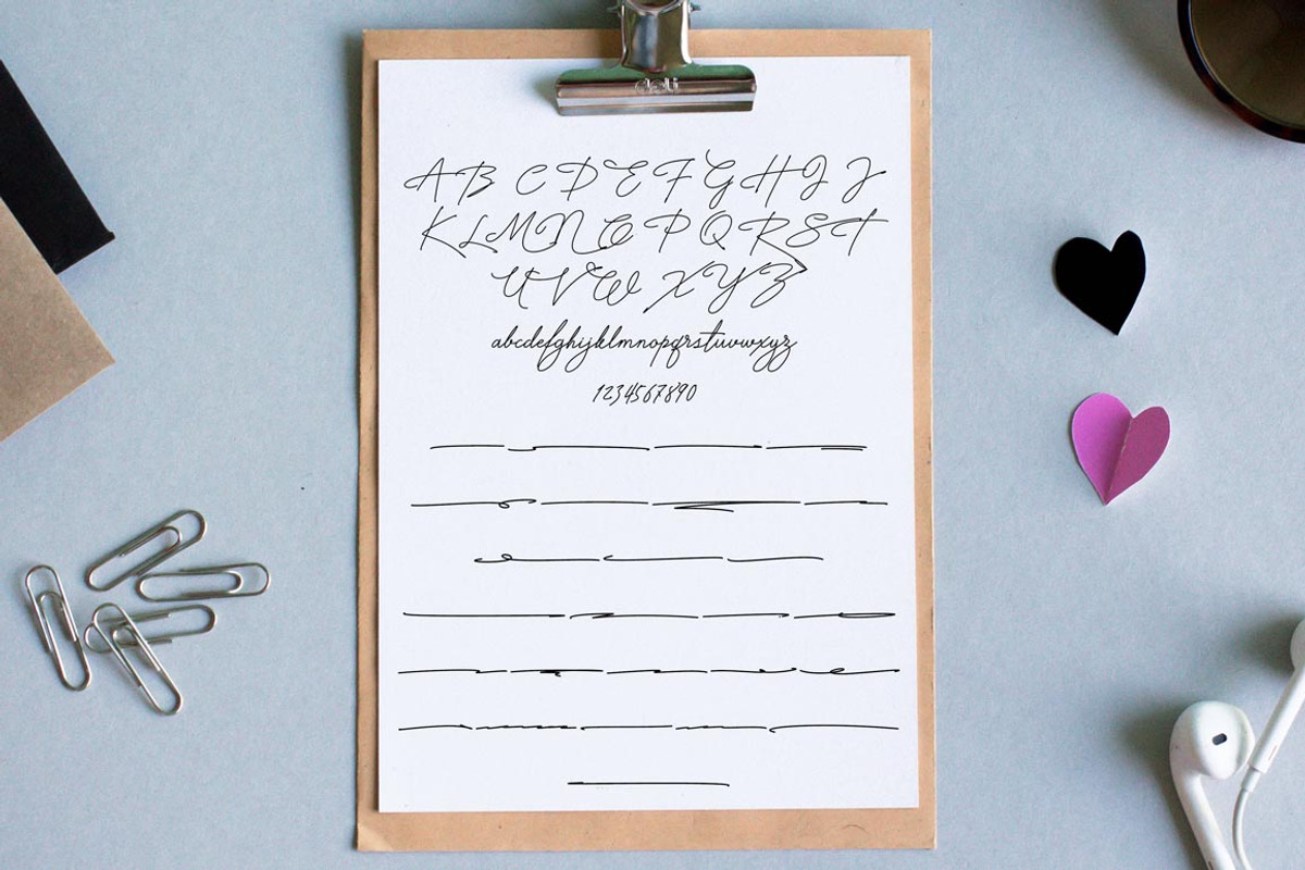 Signature TypeFace preview 6
