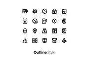 6 Styles Ecology Icon Pack, a Duotone Icon by hafizhhapis (Thumbnail 2 of 7)