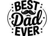 Best Dad Ever T-Shirt Bundle, an Object Graphic by jahid234 (Thumbnail 5 of 13)