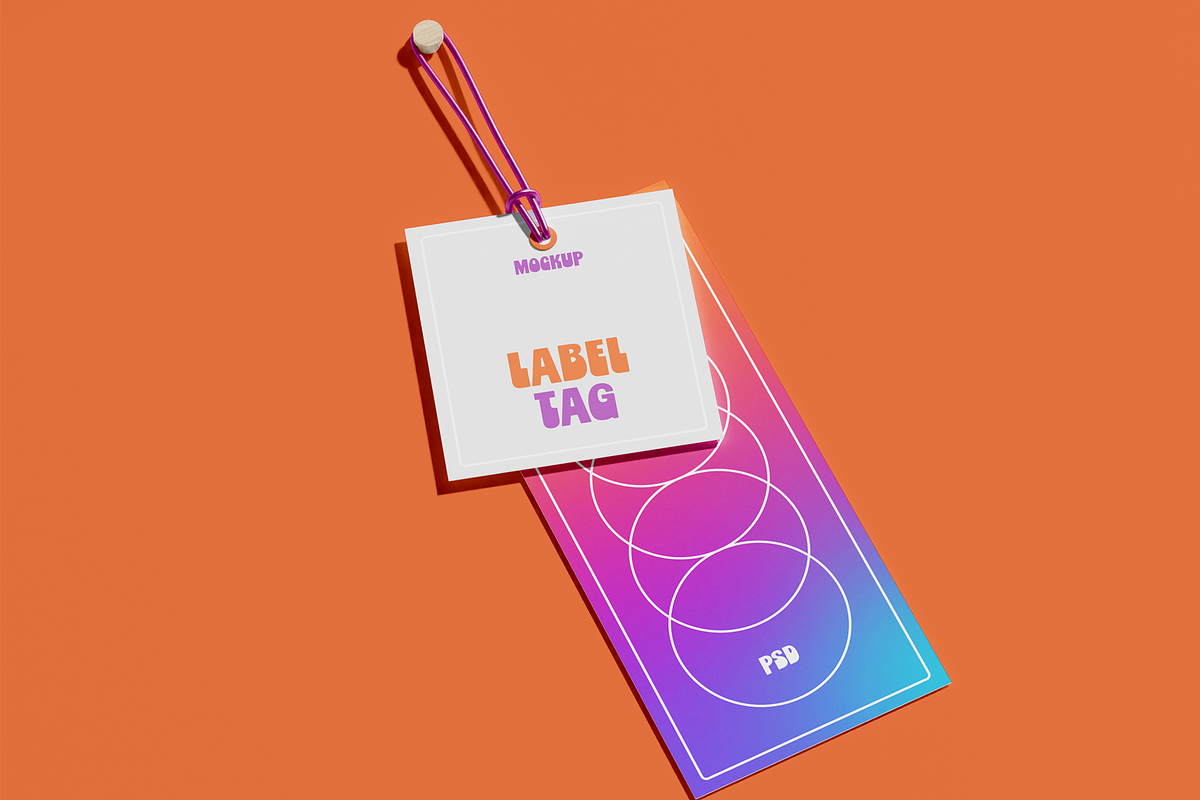 Hanging Label Tag Mockup, an Advertising Mockup by Xtrahive