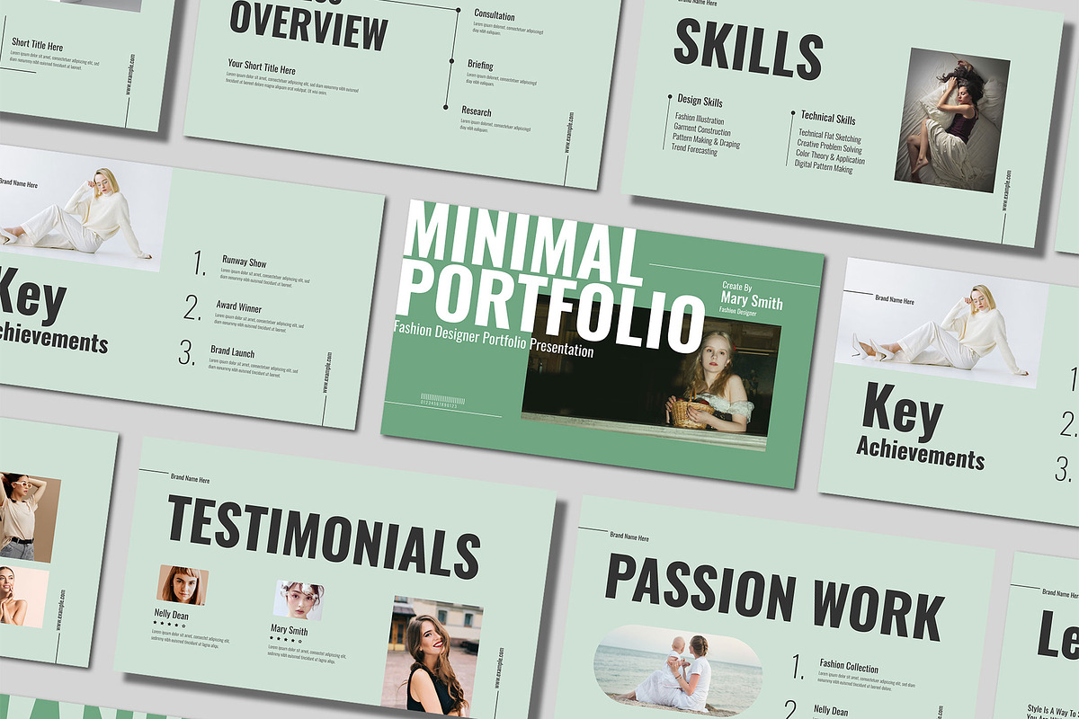 Minimal Portfolio Presentation, a Presentation Template by Mighty-Slide (Photo 1 of 6)