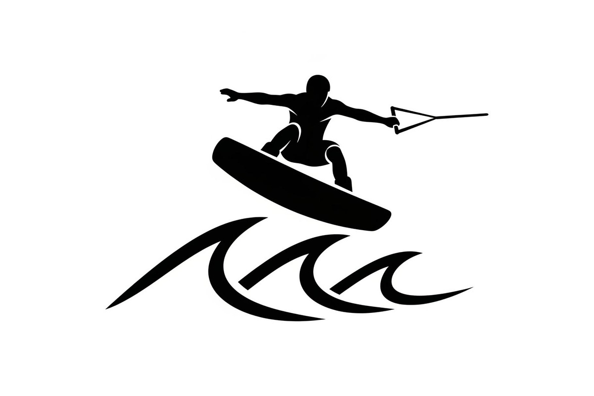 Water Ski Silhouette Vector Bundle, an Illustration by Designs_River (Photo 34 of 51)