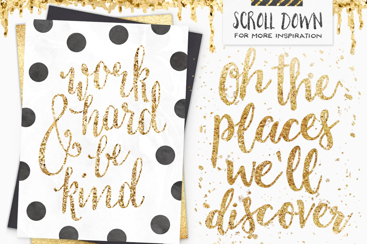 The Gold Foil Kit Essentials+Bonus!, a Layer Style Add-On by Pink Coffie (Photo 7 of 9)