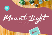 Mount Light - Script Font, a Script Font by FHFont (Thumbnail 9 of 9)