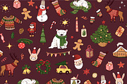 Merry Christmas illustrations set., a Seasonal Illustration by GooseFrol (Thumbnail 6 of 8)