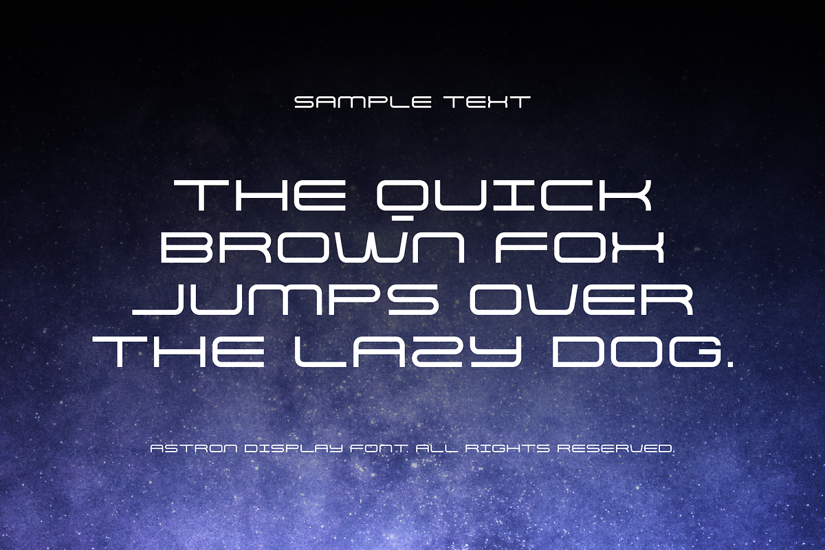 Astron Display Font, a Sans Serif Font by alpercakici (Photo 4 of 8)