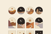 Collection of abstract landscapes, a Decorative Illustration by Nastasi (Thumbnail 3 of 5)