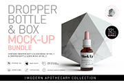 Dropper Bottle & Box Mock-Up BUNDLE, a Cups & Container Mockup by TSOBG (Thumbnail 1 of 35)