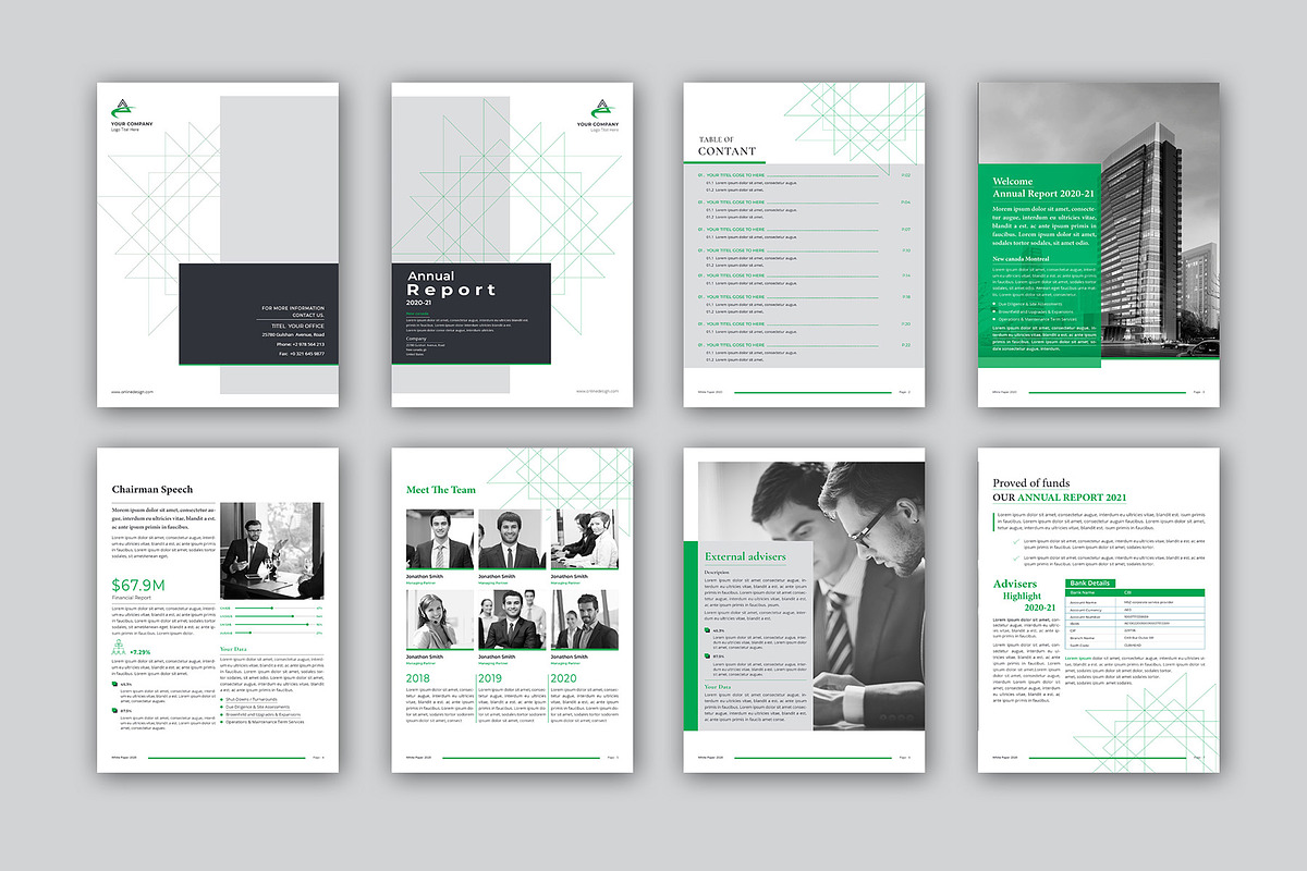 Annual Report Bundle | Word, indd, a Brochure Template by obayes (Photo 31 of 51)