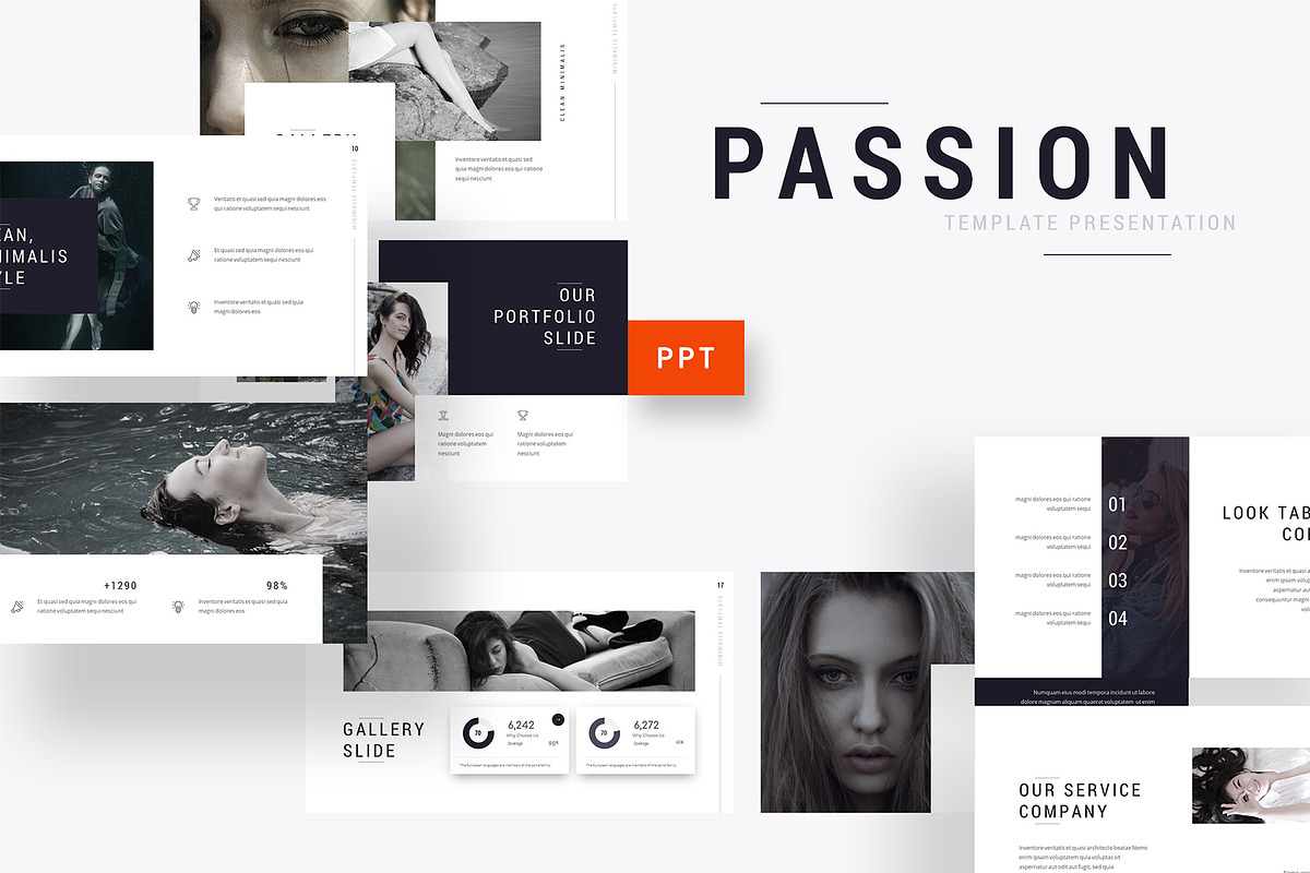 Passion Powerpoint Template, a Presentation Template by Jegtheme (Photo 1 of 4)