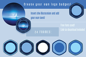 Space Logo Badges Creator