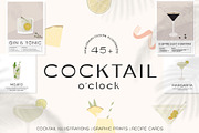 COCKTAIL O'CLOCK | Prints & Posters, a Decorative Illustration by millering (Thumbnail 1 of 13)