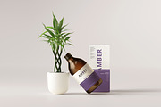 7 in 1 Amber Glass Cosmetic Bundle, a Cups & Container Mockup by pmvch (Thumbnail 80 of 106)