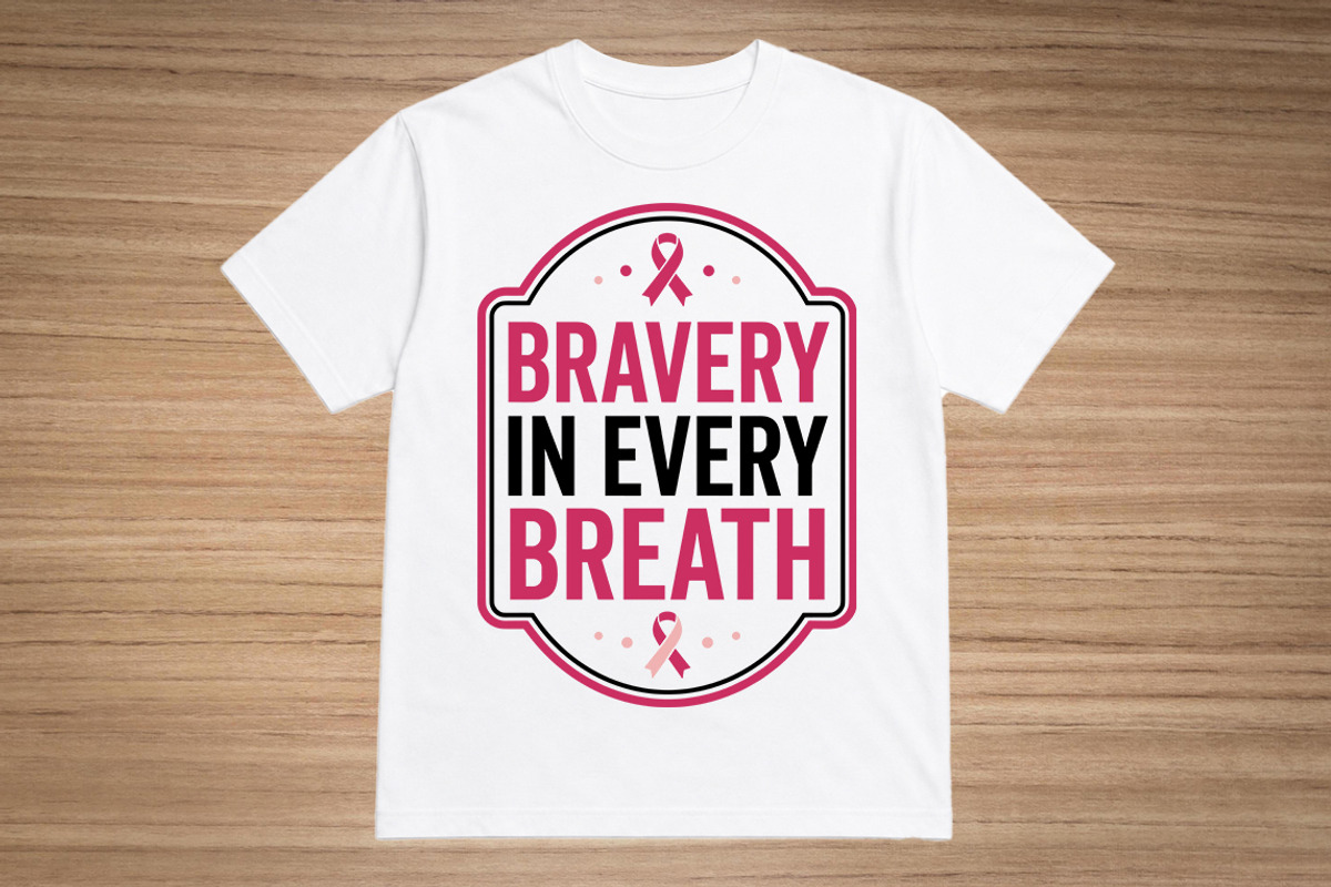 Breast cancer awareness T-shirt, an Object Graphic by hafijul (Photo 1 of 3)