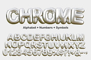 3d Golden&Chrome Inflated Letters, a Graphic by Letters-Shmetters (Thumbnail 3 of 9)