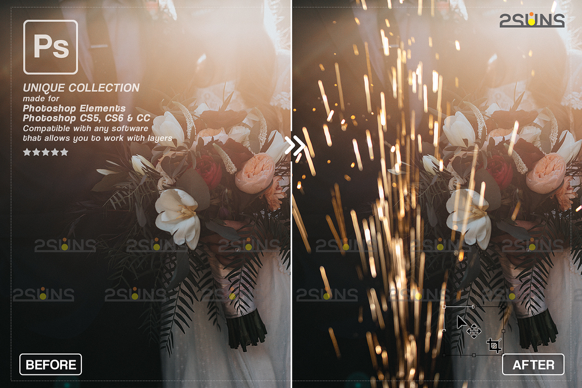 Sparkler overlay, Photoshop overlay, an Object Graphic by 2SUNS (Photo 6 of 9)