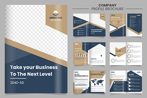 Company profile brochure template, a Brochure Template by Tanuart