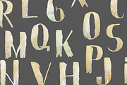 A to Z Gold Watercolor Alphabet, an Object Graphic by OM Creativ (Thumbnail 2 of 5)