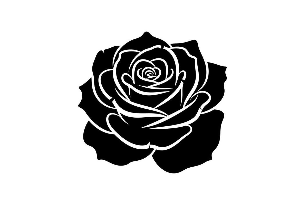 50 Black Rose Silhouette Vector Bund, an Illustration by Gaye Art (Photo 31 of 51)