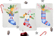 Christmas Knitting, a Decorative Illustration by JennyColorArt (Thumbnail 3 of 5)